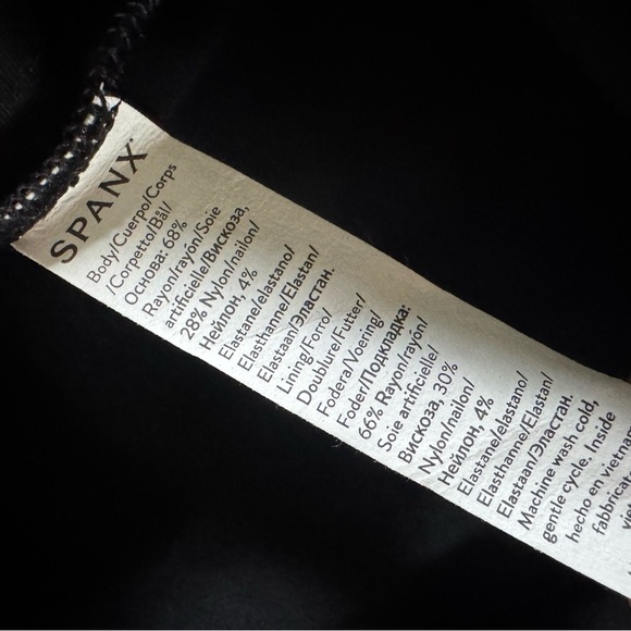 SPANX The Perfect Fitted black midi dress Sleeveless Premium Ponte Sheath large - Picture 6 of 15